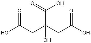 citric acid structure