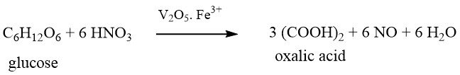 production of oxalic acid by Oxidation of Carbohydrates