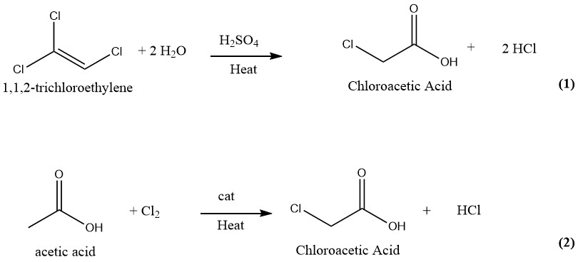 method of production of chloroacetic acid