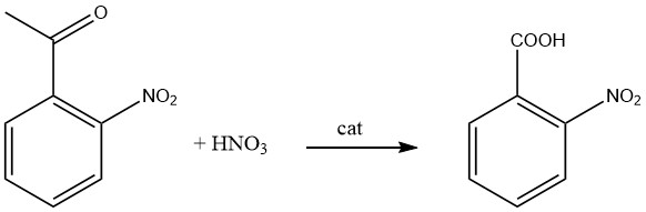 production of 2-nitrobenzoic acid by oxidation of 2-nitroacetophenone