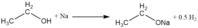 reaction of ethanol with sodium metal