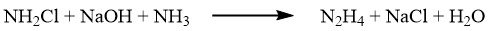 Formation of hydrazine