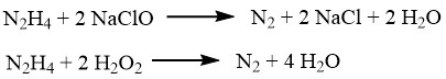 oxidation of hydrazine