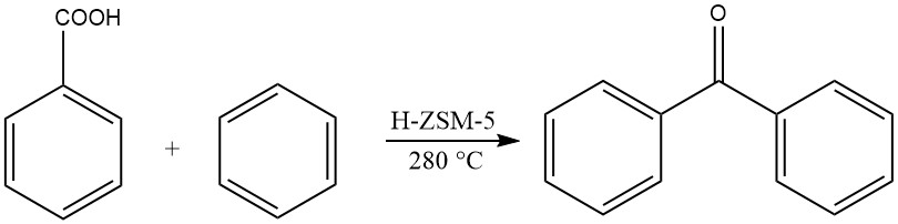Acylation of Benzene with benzoic acid