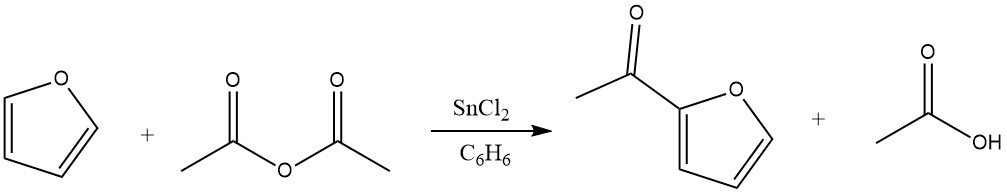 Acylation of Furan