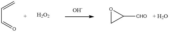 Glycidaldehyde production from acrolein