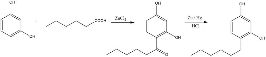 synthesis of hexylresorcinol