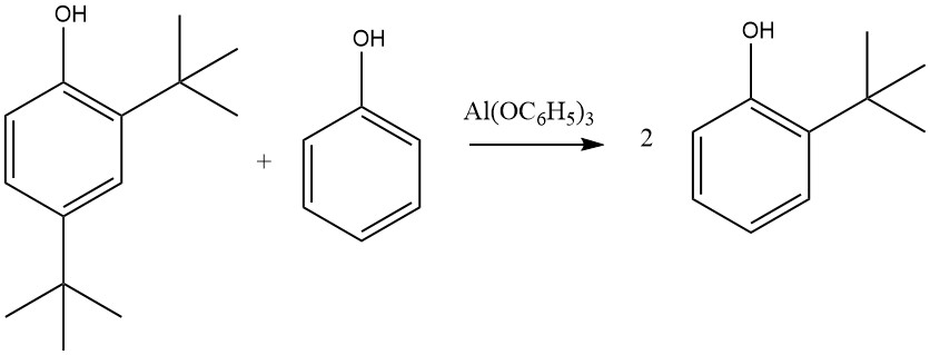 transalkylation of alkylphenols