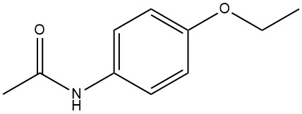 4-Ethoxyacetanilide structure