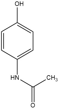 4-Hydroxyacetanilide structure