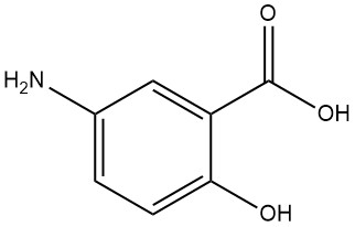 5-Aminosalicylic Acid structure