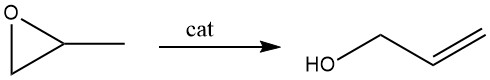 Production of allyl alcohol by Isomerization of Propene Oxide