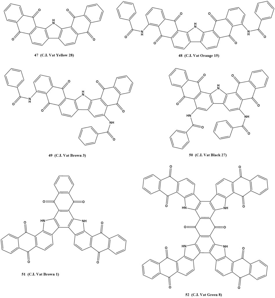 examples of Anthrimide Carbazoles vat dyes