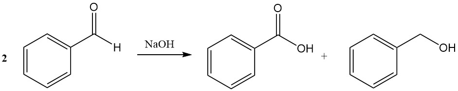 The Cannizzaro reaction of benzaldehyde