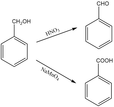 Oxidation of benzyl alcohol