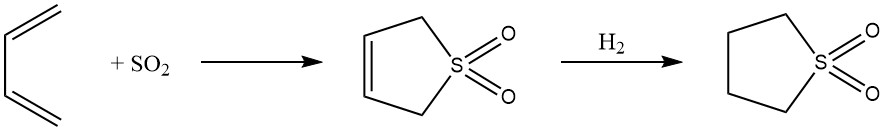 1,4-Cycloaddition of butadiene with sulfur dioxide