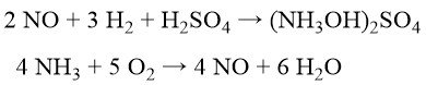 NO Hydrogenation in Sulfuric Acid