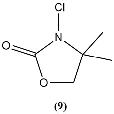 3-Chloro-4,4-dimethyl-2-oxazolidinon structure