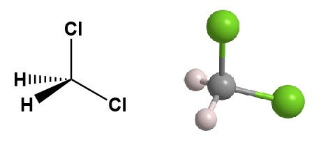 Dichloromethane structure