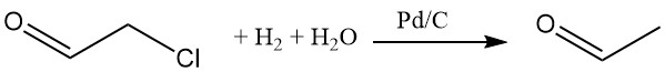 Hydrogenation of Chloroacetaldehyde