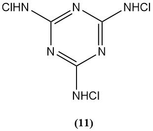 N,N',N''-Trichloromelamine structure