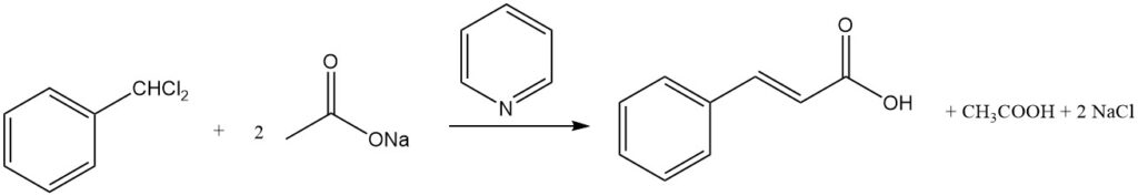 Production of Cinnamic Acid from Benzal Chloride