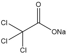 Sodium trichloroacetate structure
