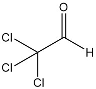 Trichloroacetaldehyde (Chloral) structure