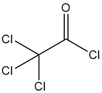 Trichloroacetyl chloride structure