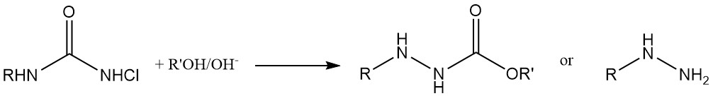conversion of N-Chloroureas to hydrazines