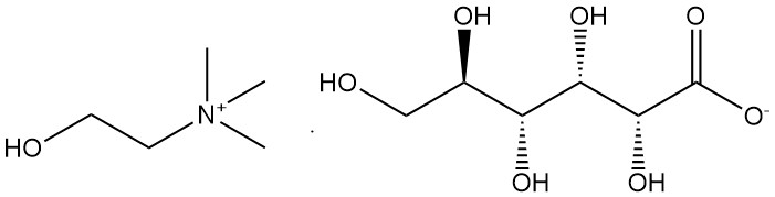Choline Gluconate structure