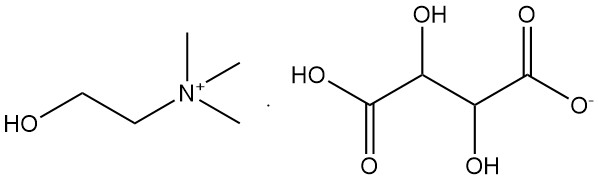 Choline Hydrogen Tartrate structure