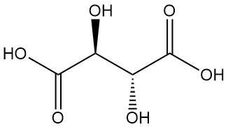 Meso-tartaric acid structure