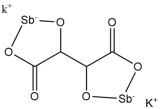 Potassium Antimonyl Tartrate structure