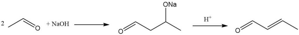 Production of crotonaldehyde