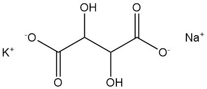 Sodium Potassium Tartrate structure