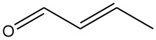 crotonaldehyde structure