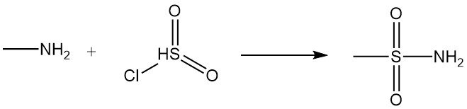 reaction of Methylamine with sulfonyl chloride