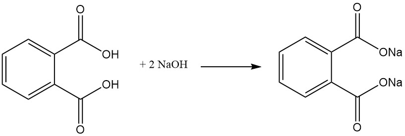 Reaction of Phthalic Acid with NaOH