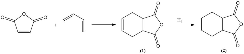 Diels-Alder reaction of maleic anhydride with butadiene