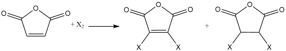 Halogenation of Maleic Anhydride