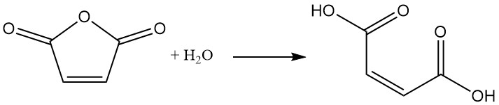 Industrial production of maleic acid