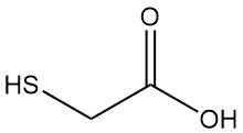 Mercaptoacetic acid structure