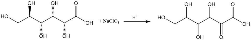 Oxidation of Gluconic Acid to 2-oxo-D-gluconic acid