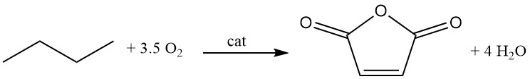 Production of Maleic Anhydride by Oxidation of n-butane