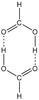 dimerized formic acid structure