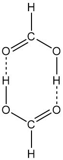 dimerized formic acid structure