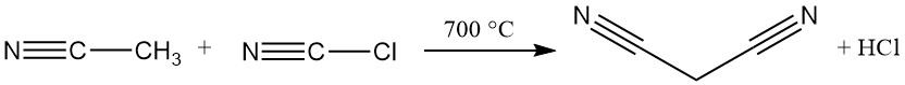 industrial production of malononitrile