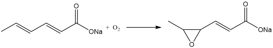 oxidation of Sodium sorbate with air