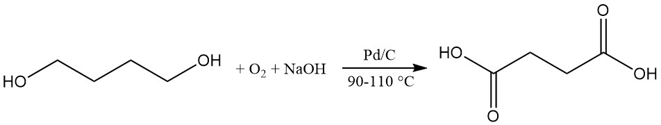 production of succinic acid by oxidation of 1,4-butanediol